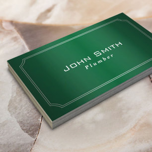 Verde elegante quadro sondando o cartão de visita