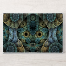 Verde-escuro e Abstrato azul-escura