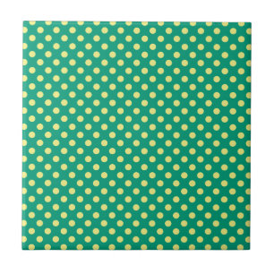 Verde esmeralda com as bolinhas amarelas por