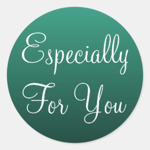 Verde especialmente para você etiquetas