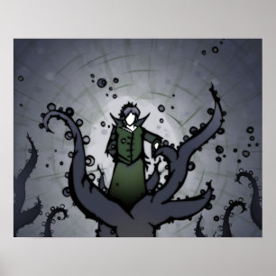 Verde & figura poster da videira