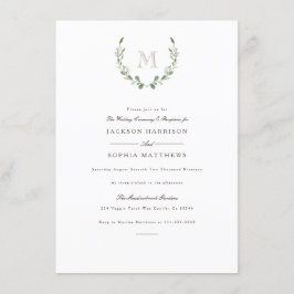 Verde Formal e Russo | Convite de casamento inicia