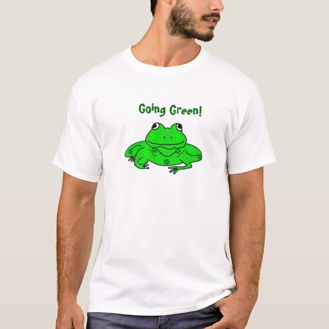 Verde indo! Camisa do sapo (Frente)
