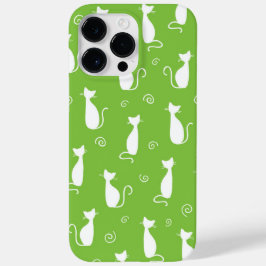VERDE LIMÃO COM PADRÃO CAT BRANCO SENTADO