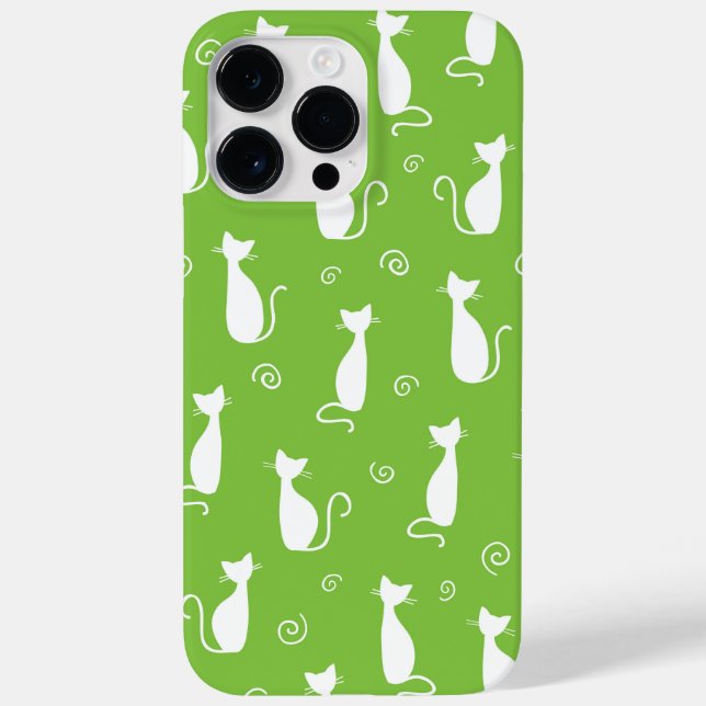 VERDE LIMÃO COM PADRÃO CAT BRANCO SENTADO (Verso)