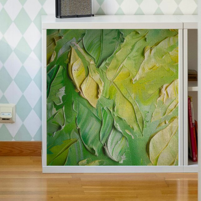 Verde limão deixa texturizado papel no tecido de d (Criador carregado)