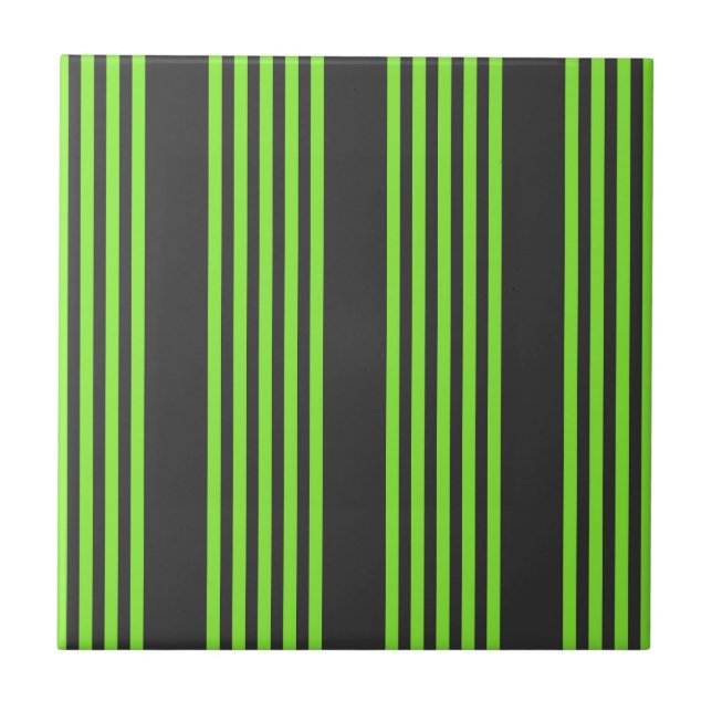 Verde limão e carvão de cinco faixas (Frente)