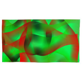 Verde limão e ondas vermelhas claras, com sombra?