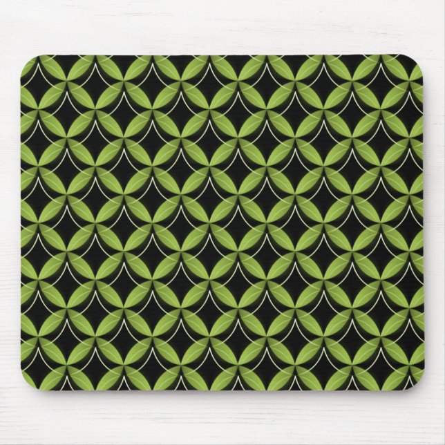 Verde limão Uptown Glam Mousepad (Frente)