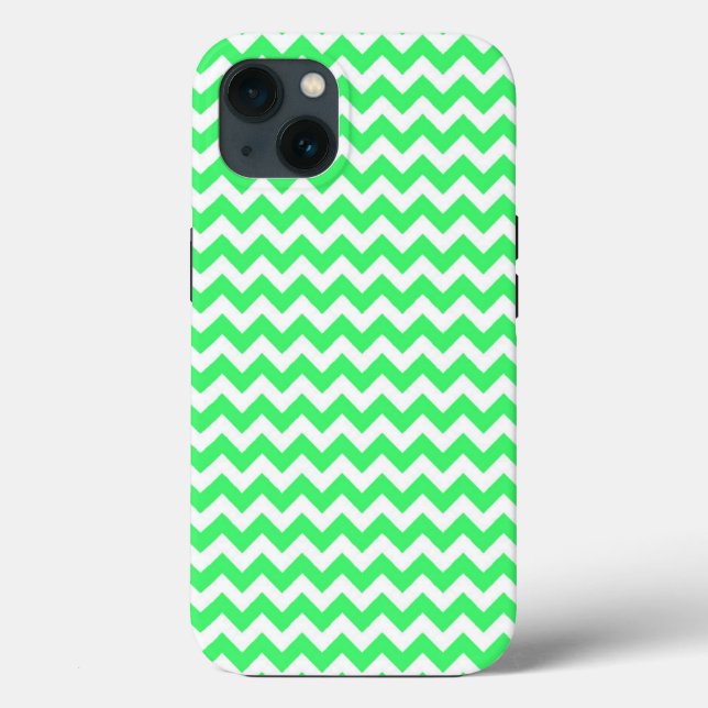 Verde limão Zig Zag Chevron (Verso)