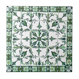 Verde,marroquino,mosaico,