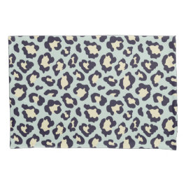 Verde-mint e creme, e impressão-leopardo-preto