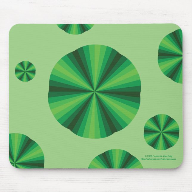 Verde Mousepad da ilusão óptica (Frente)
