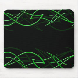Verde na "elegância preta" Mousepad