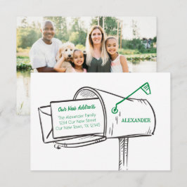 Verde Nossa Nova Caixa de Correio de Endereço se M