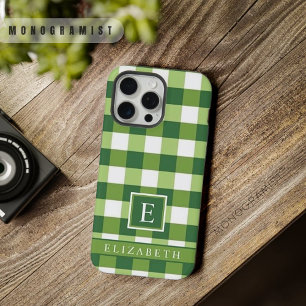 Verde Oliva Escuro Xadrez Branco Personalizável