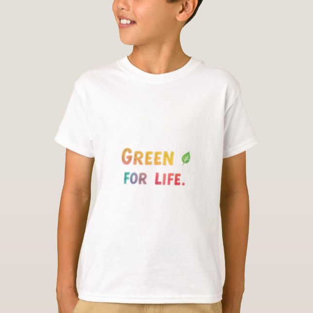 Verde para uma camisa ecológica (Frente)