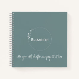 Verde personalizado "Escreva seu próximo capítulo"