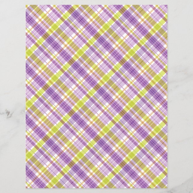 Verde-púrpura-Xadrez-doce Pastel (Frente)