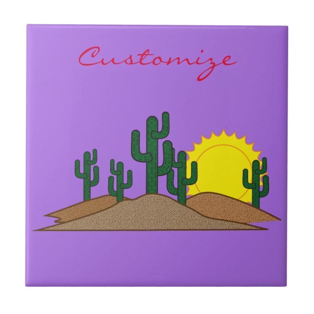 Verde Saguaro Cactus Desert Sunrise Thunder_Cove (Frente)