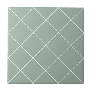 Verde Salvia Moderno Grid Geométrico Simples