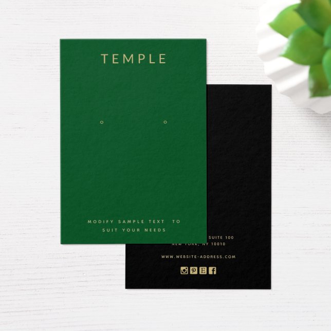 Verde Simples Adicione Sua Placa De Exibição De Ro (Mesa)