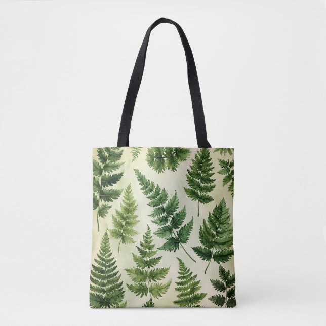 Verde tropical Bolsa de aquarela (Frente)