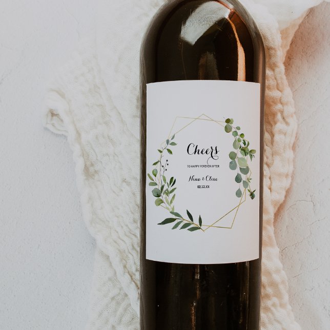 Verde tropical deixa rótulos de vinho casados (Criador carregado)