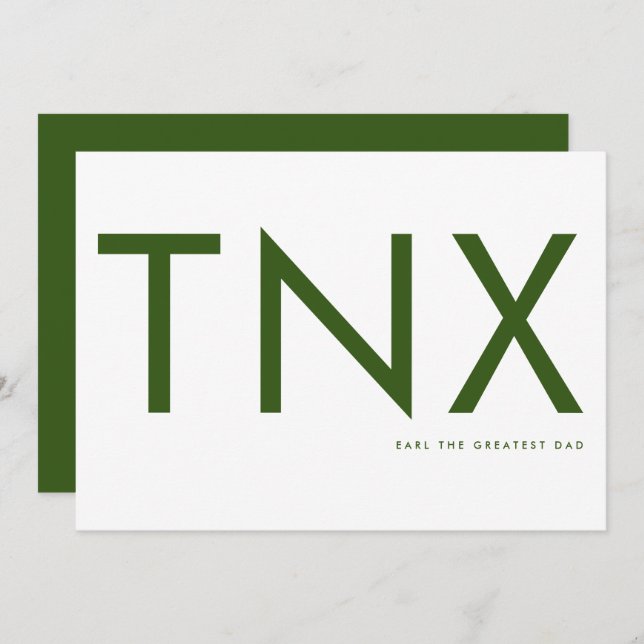 Verde Verde Ultra Moderno Brilhante Grande Pai Mui (Frente/Verso)