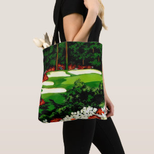 Verdes, campo de golfe Tote Bag