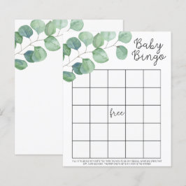Verdura Eucalipto - Jogo de bingo para chá de bebê