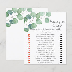 Verdura - jogo de chá de bebê mamãe ou papai