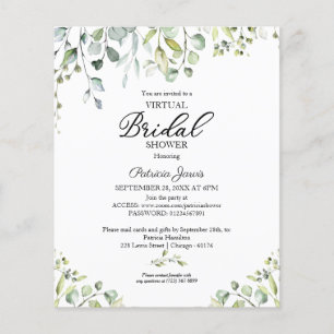 Verga Convites de Orçamento de Chá de panela Virtu