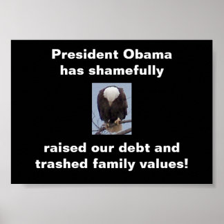 Vergonha do Poster de Foto do Presidente Obama Bal
