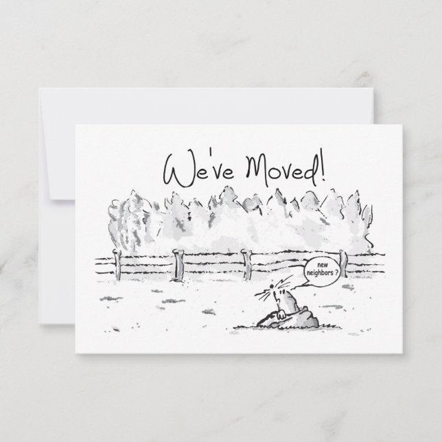 Verhuisbericht, we gaan verhuizen, nieuwe woning. (Frente)