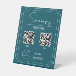 Verificação de negócios de códigos QR azul de gaso