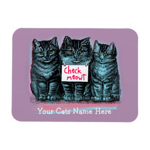 Verificação Meowt do ímã customizável de Meme
