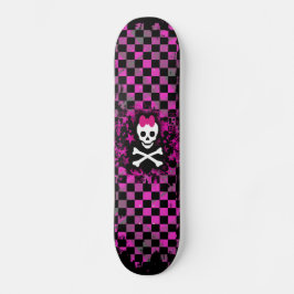 Verificação rosa Caveira Princesa skate