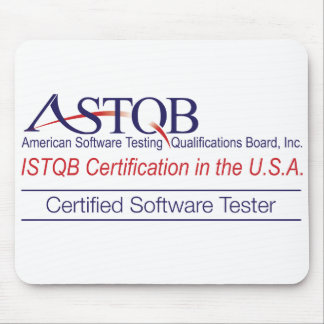 Verificador certificado ASTQB Mousepad do software