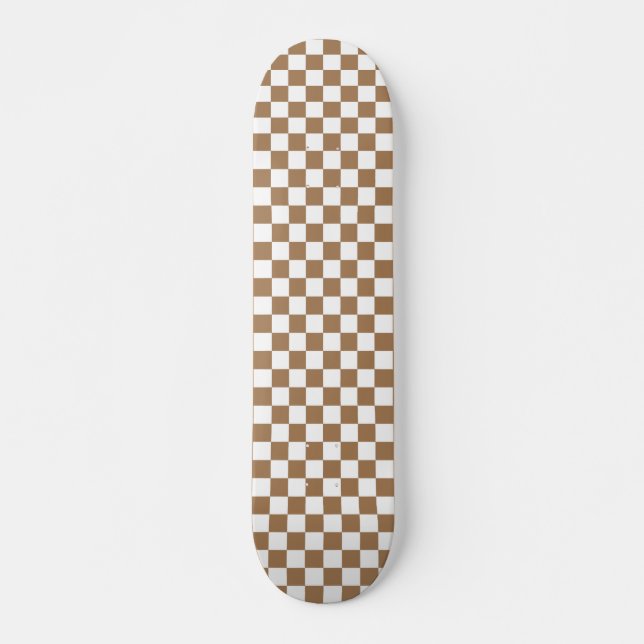 Verificador de skateboards de skate preto e branco (Frente)