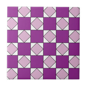 Verificadores de Diamante Púrpura Quadrada