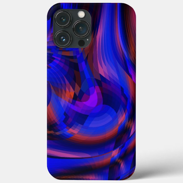 Verificadores virtuais azuis curvos em ilusão flut (Verso)