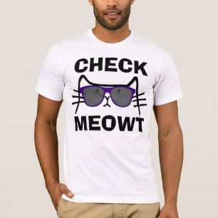 VERIFIQUE Camisetas de T-shirts de gatos engraçad