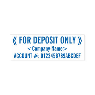 Verifique o carimbo de borracha de endosso restrit