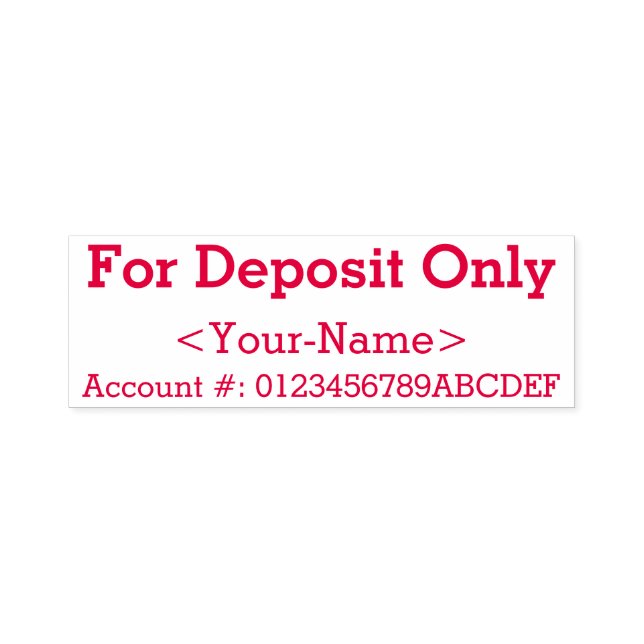 Verifique o carimbo de borracha de endosso restrit (Design)