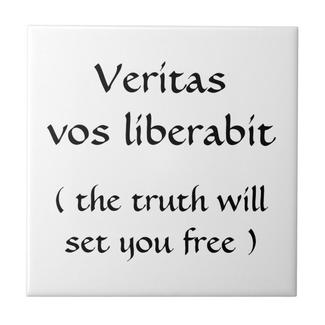 Veritas vos liberabit-azulejo (Frente)