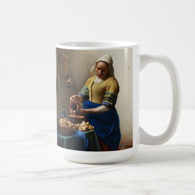Vermeer a caneca do Milkmaid (Direita)