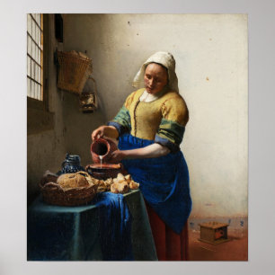 Vermeer O Poster Da Milkmaid