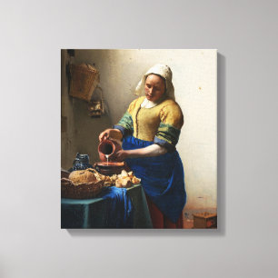 Vermeer O Quebra De Canvas Da Milkmaid