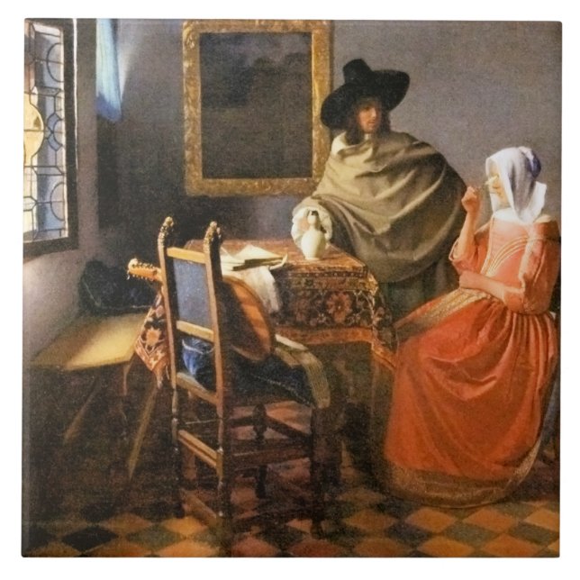 Vermeer - O Vidro do Vinho, (Frente)